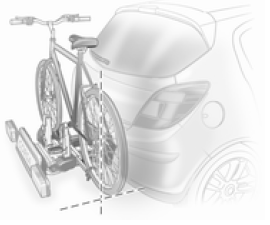 Aligner le vélo dans le sens longitudinal du véhicule : desserrer légèrement