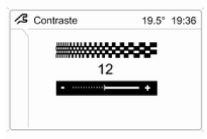 Réglage du contraste (Graphic-Info-Display)