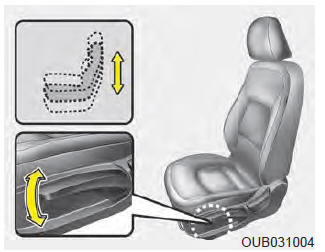 Hauteur du siège (conducteur) (si équipé)