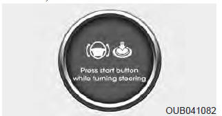 Press start button while turn steering