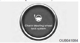 Check steering wheel lock system