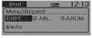 MENU : iPod