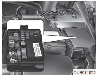 Remplacement d'un fusible dans le compartiment-moteur