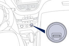 Selon version, votre véhicule peut être équipé d’une deuxième prise USB, située