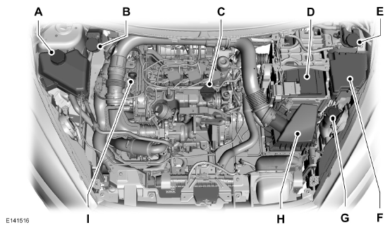 Vue d'ensemble sous le capot - 1.0L EcoBoost 