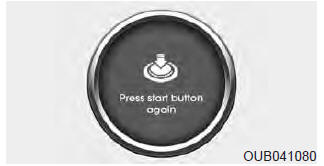 Press start button again