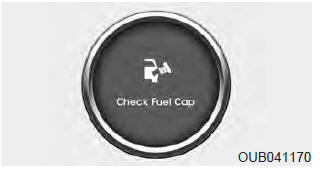 Fuel cap open warning